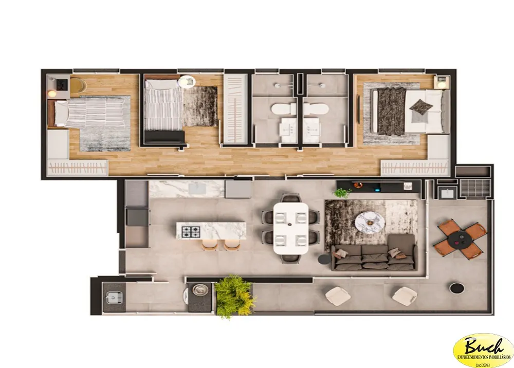 Apartamento, 3 quartos, 99 m² - Foto 4