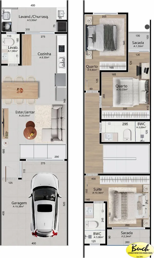 Casa, 3 quartos, 117 m² - Foto 7