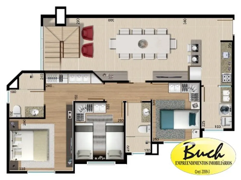 Apartamento, 3 quartos, 173 m² - Foto 9
