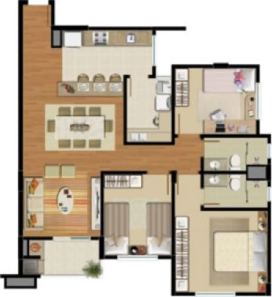 Apartamento, 3 quartos, 92 m² - Foto 3