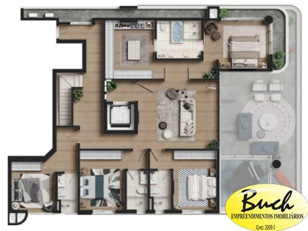 Apartamento, 3 quartos, 261 m² - Foto 14