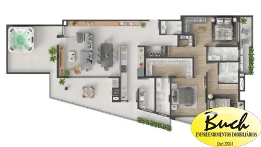 Apartamento, 3 quartos, 188 m² - Foto 4
