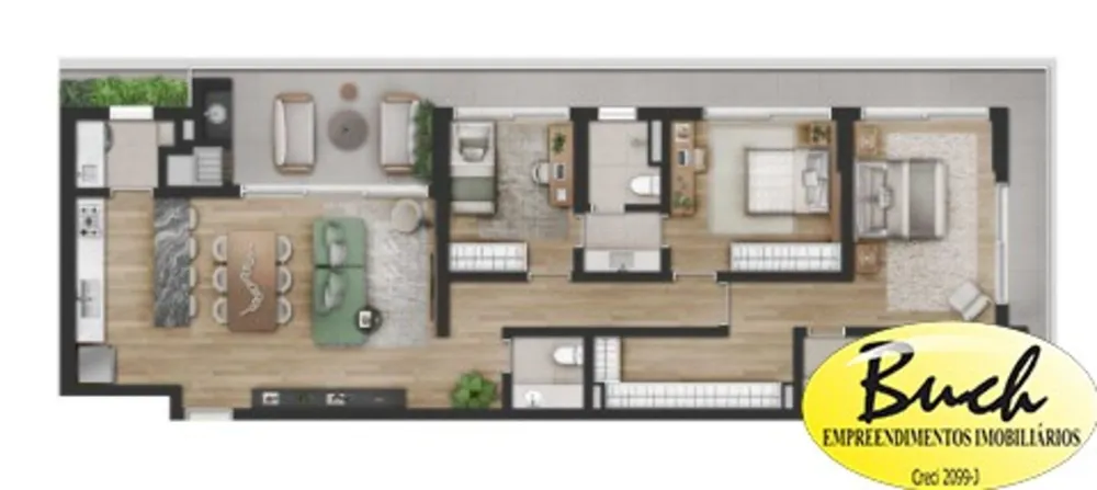 Apartamento, 3 quartos, 168 m² - Foto 5