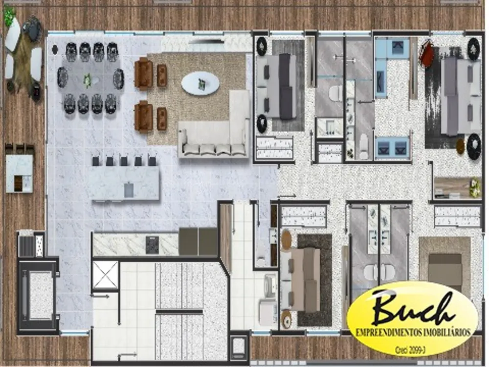 Apartamento, 4 quartos, 205 m² - Foto 2