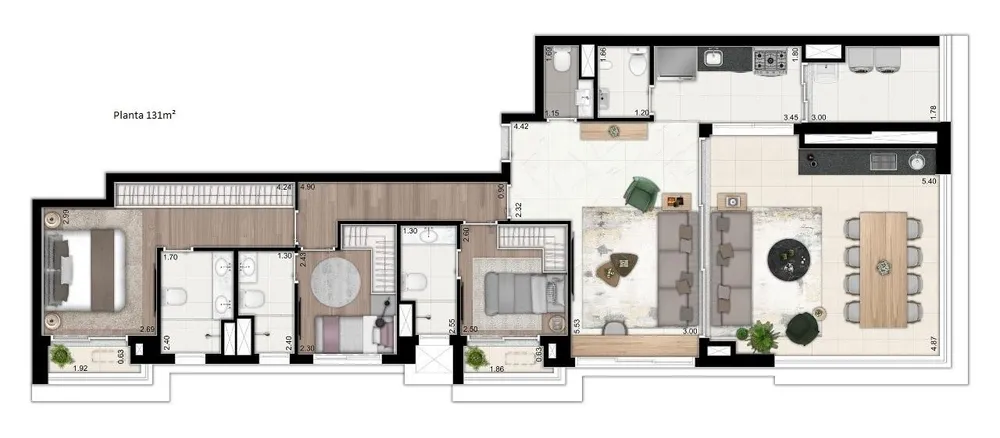 Apartamento, 2 quartos, 77 m² - Foto 7