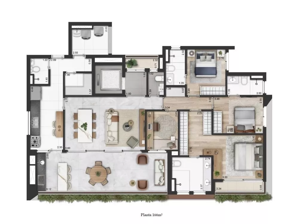 Apartamento, 2 quartos, 127 m² - Foto 1