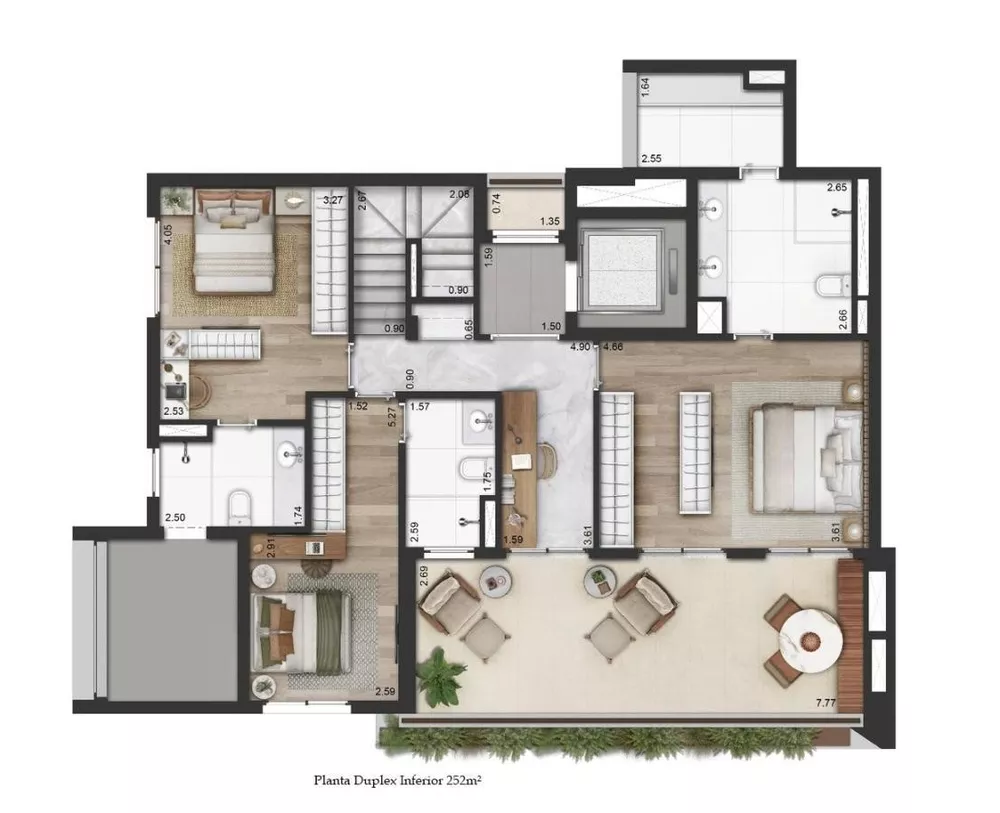 Apartamento, 2 quartos, 127 m² - Foto 2