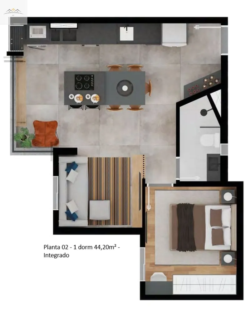 Apartamento, 2 quartos, 49 m² - Foto 5