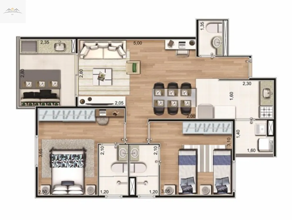 Apartamento, 2 quartos, 58 m² - Foto 18