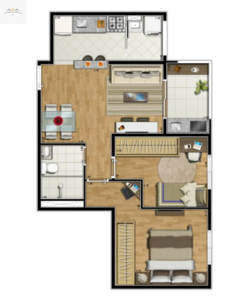 Apartamento, 2 quartos, 51 m² - Foto 8