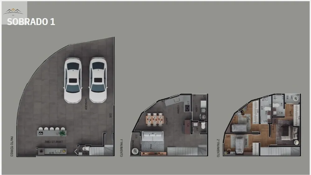 Casa, 3 quartos, 124 m² - Foto 2