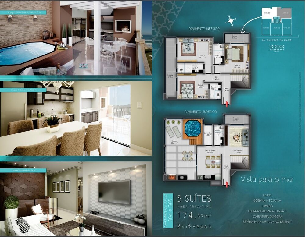 Apartamento, 3 quartos, 176 m² - Foto 1