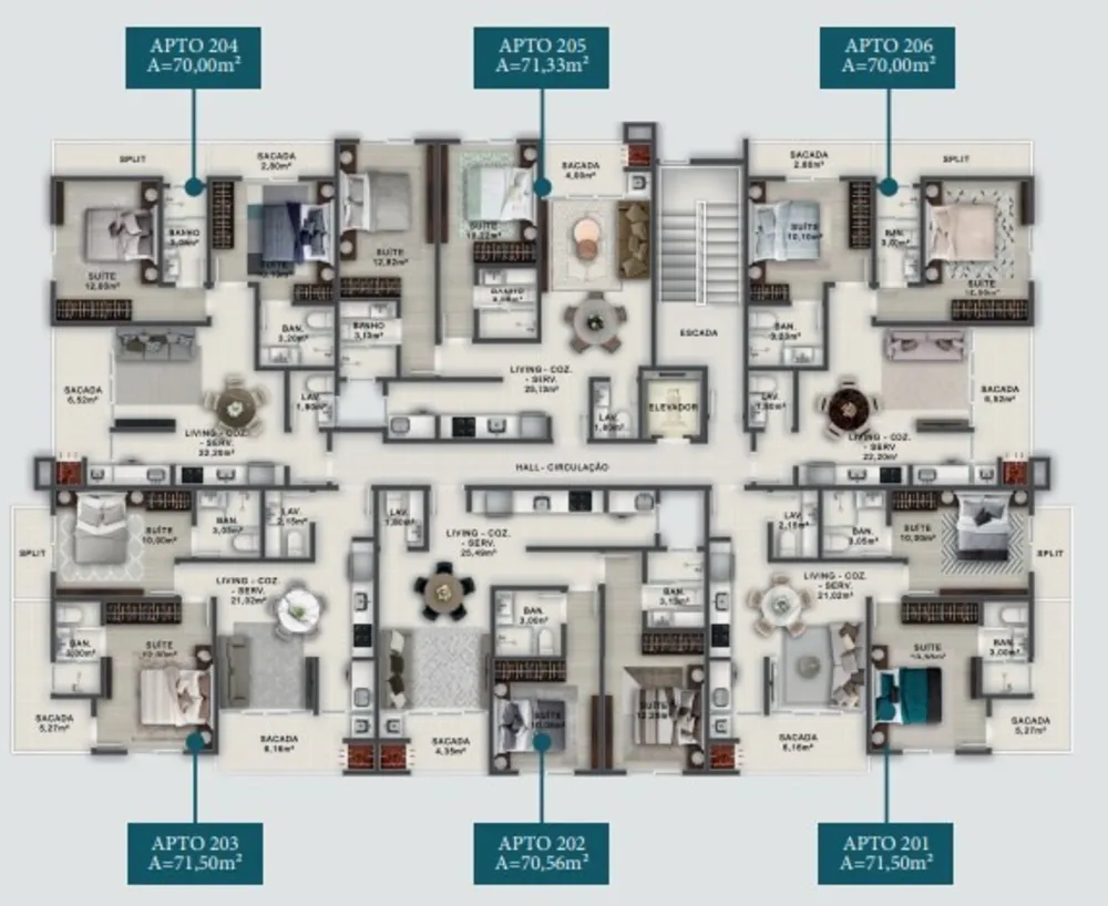 Apartamento, 2 quartos, 70 m² - Foto 7