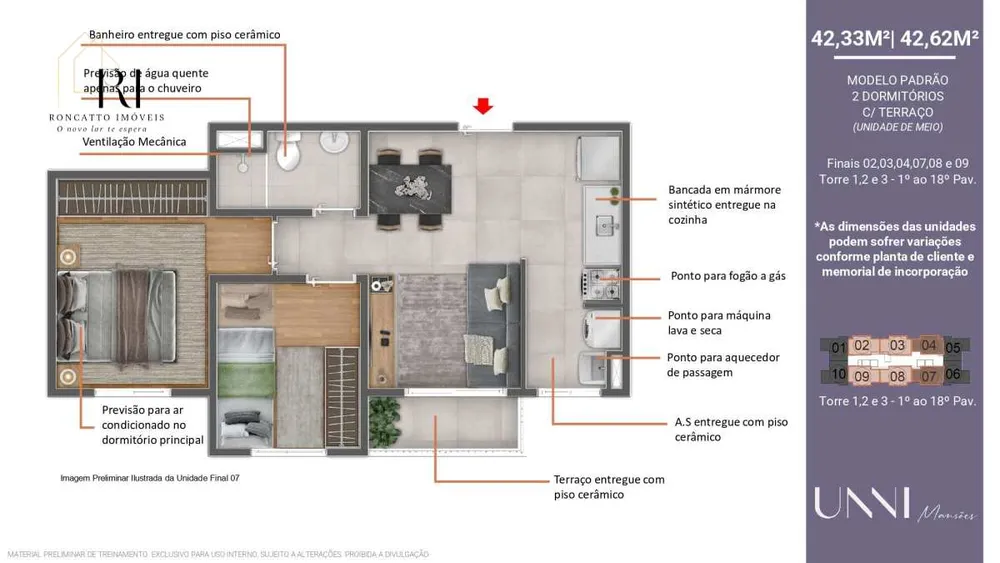 Apartamento, 2 quartos, 44 m² - Foto 11