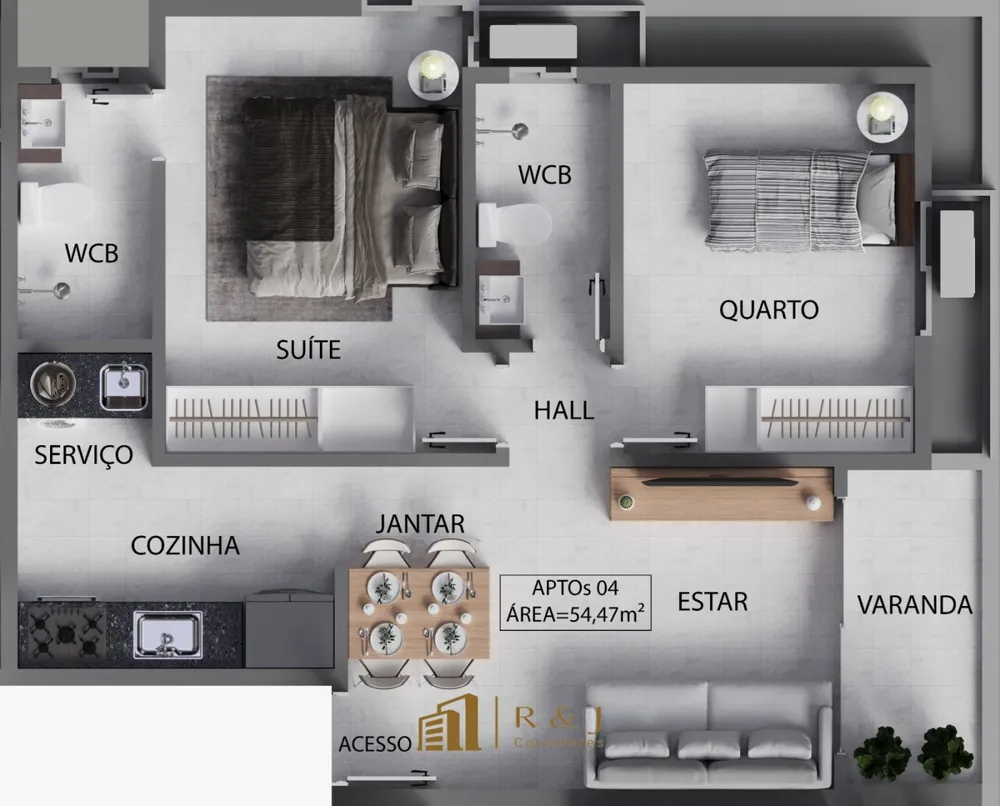 Apartamento, 1 quarto, 33 m² - Foto 5