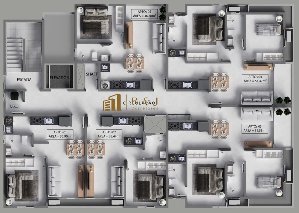 Apartamento, 1 quarto, 33 m² - Foto 6