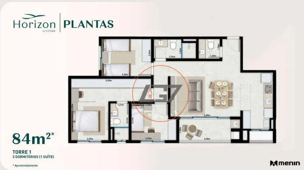 Apartamento, 3 quartos, 84 m² - Foto 4