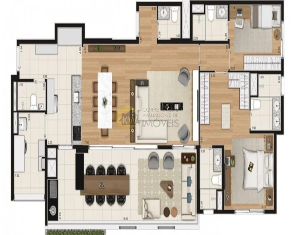 Apartamento, 3 quartos, 137 m² - Foto 15