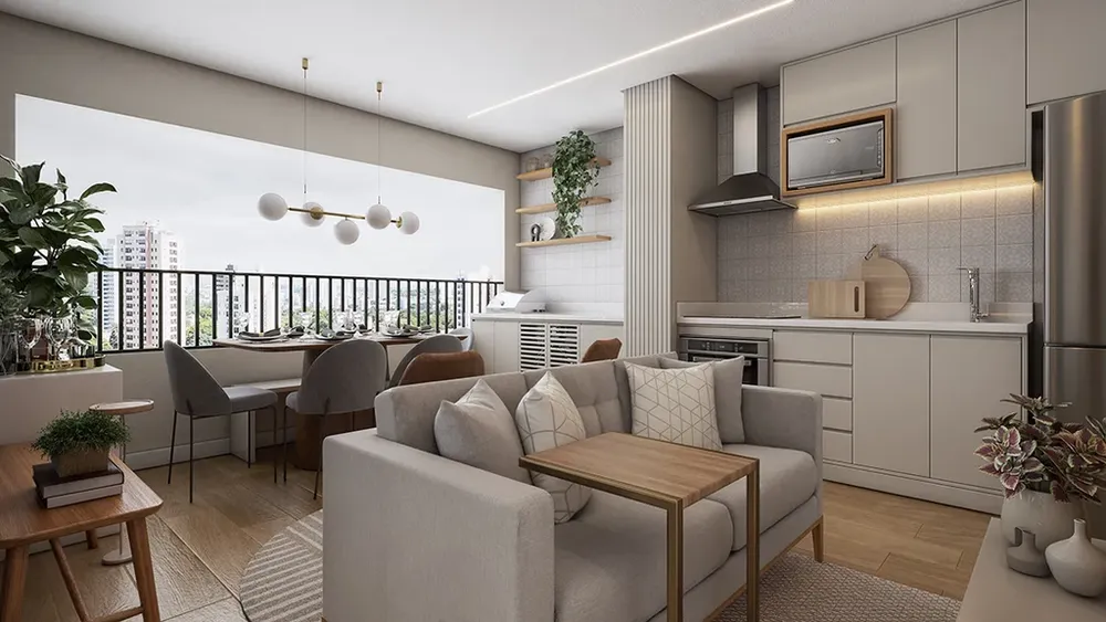 Apartamento, 1 quarto, 34 m² - Foto 2