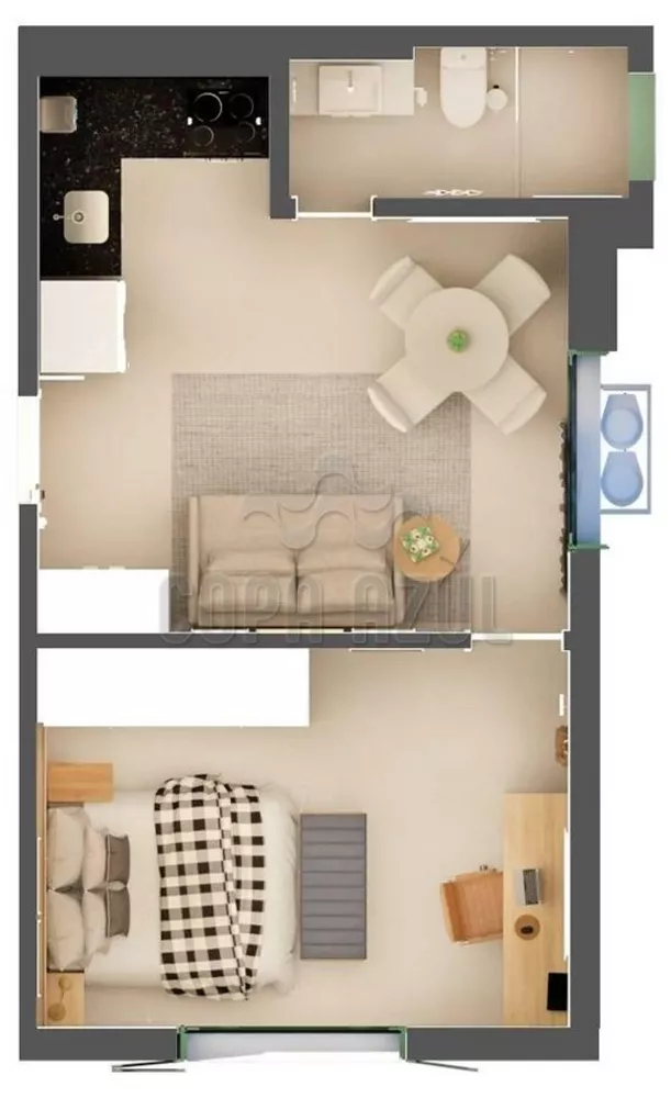 Apartamento, 1 quarto, 58 m² - Foto 35