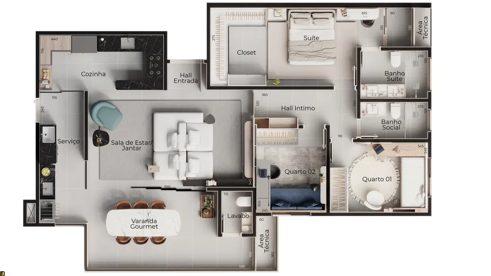 Apartamento, 3 quartos, 112 m² - Foto 12