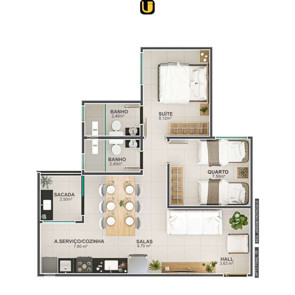 Apartamento, 2 quartos, 53 m² - Foto 24