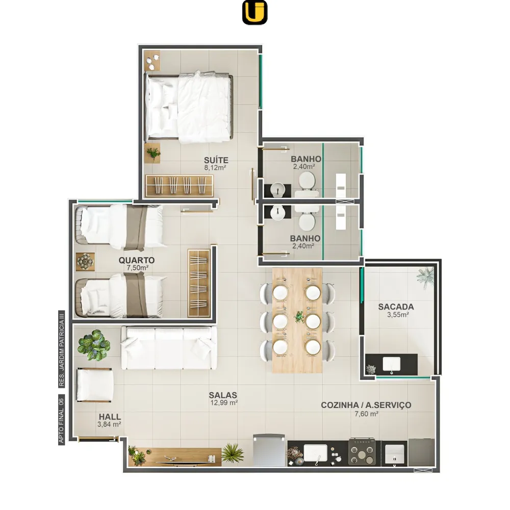 Apartamento, 2 quartos, 53 m² - Foto 35
