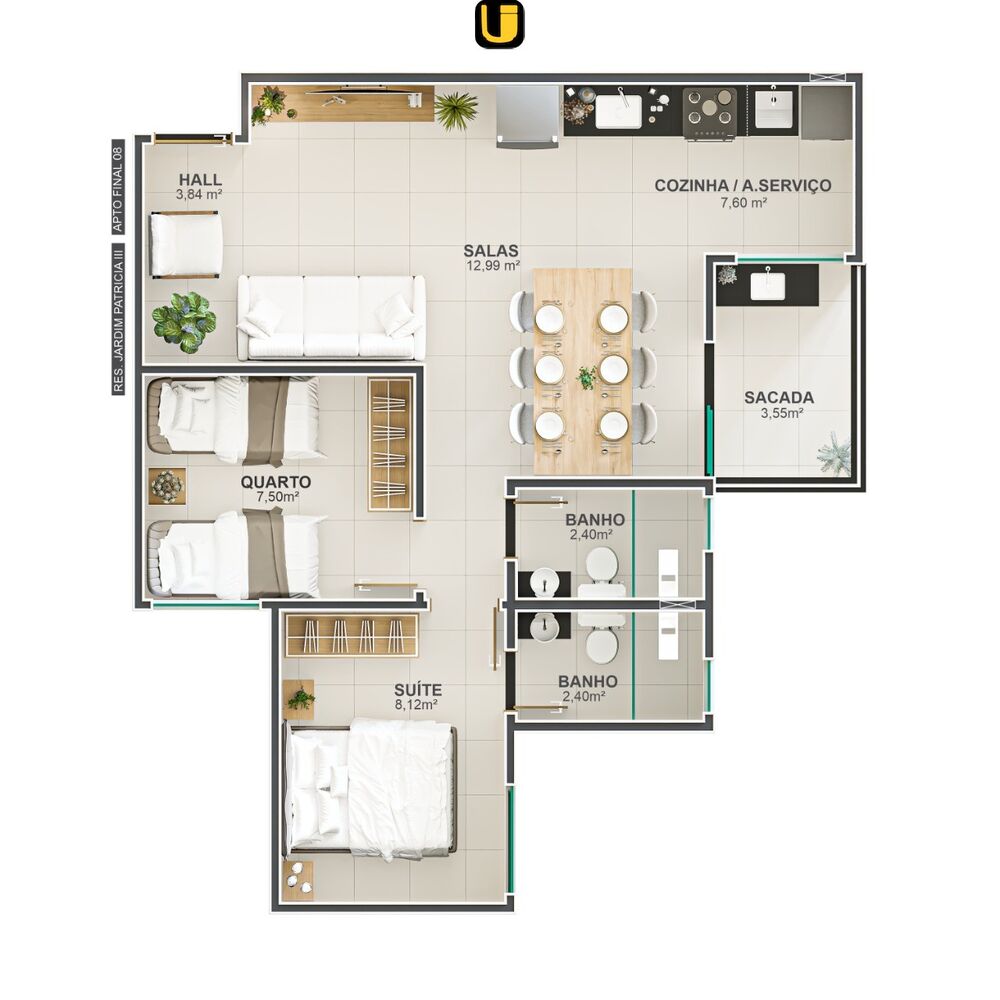 Apartamento, 2 quartos, 53 m² - Foto 23
