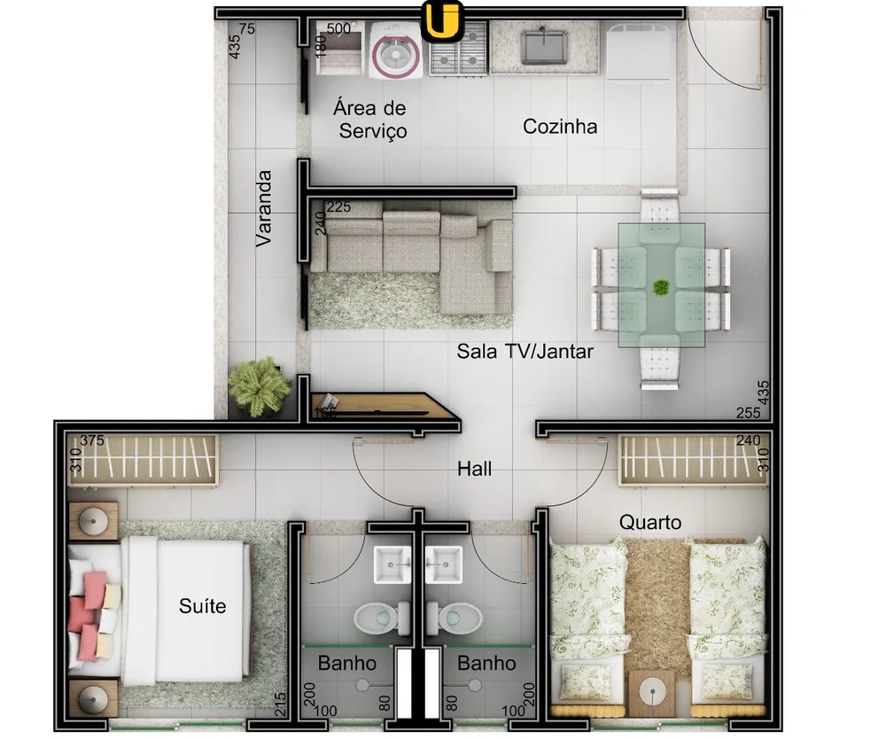Apartamento, 2 quartos, 52 m² - Foto 11