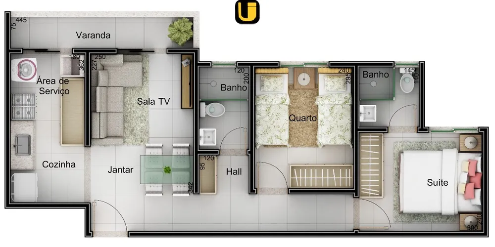Apartamento, 2 quartos, 52 m² - Foto 12
