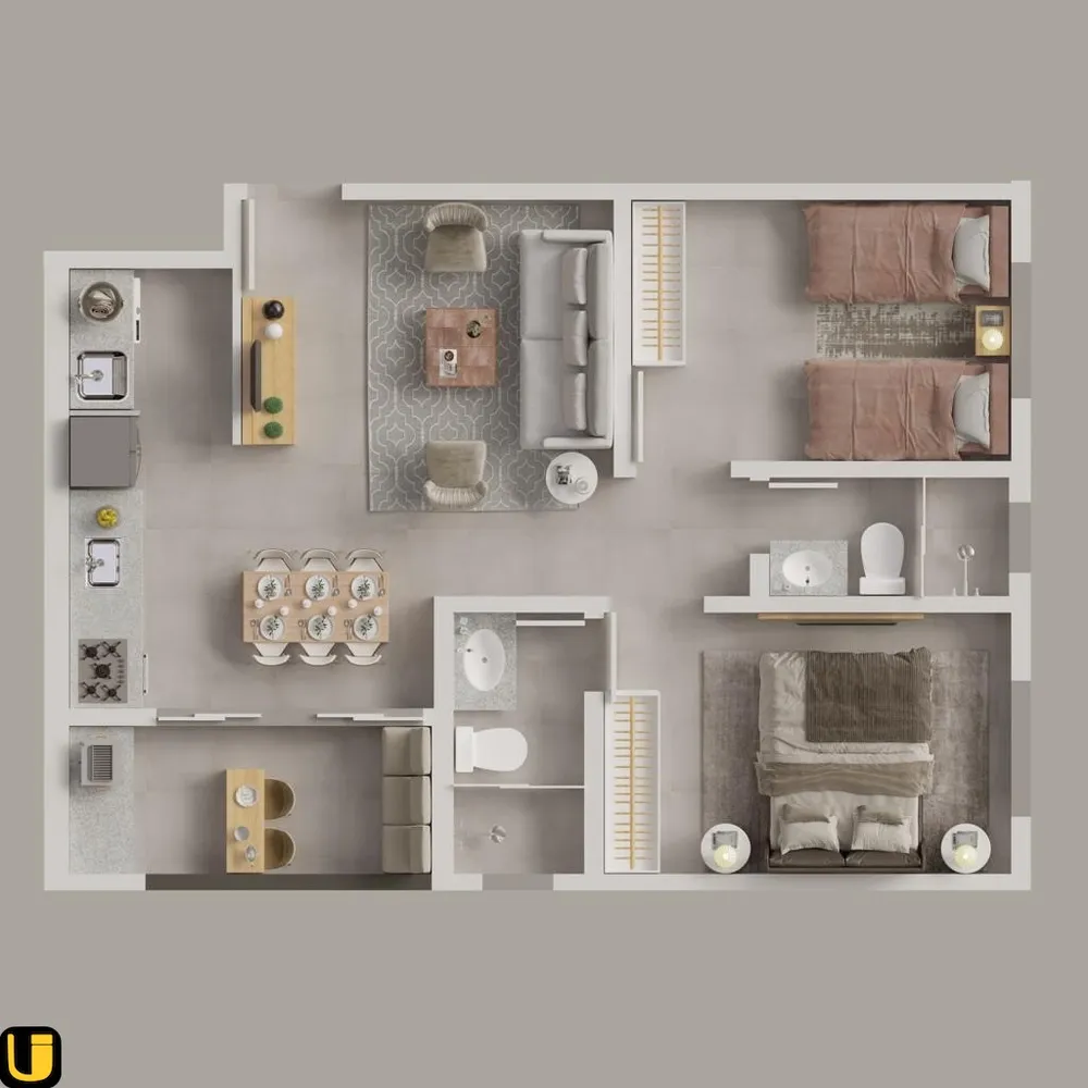 Apartamento, 2 quartos, 58 m² - Foto 10