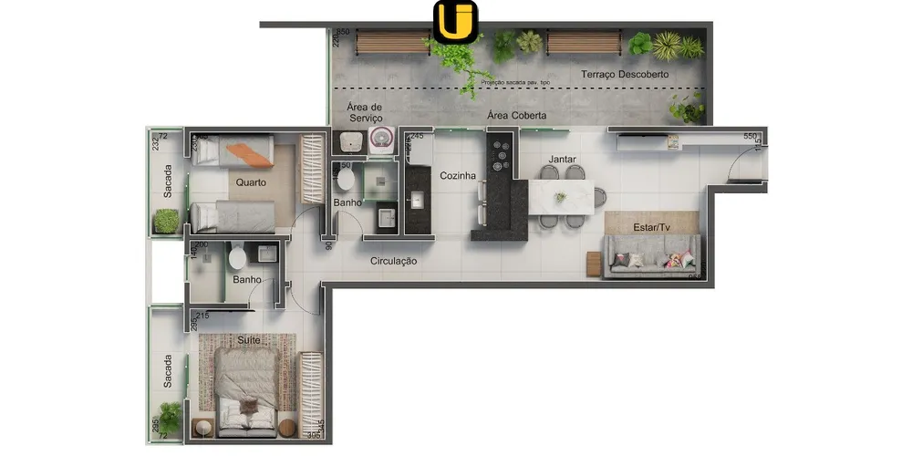 Apartamento, 2 quartos, 69 m² - Foto 8