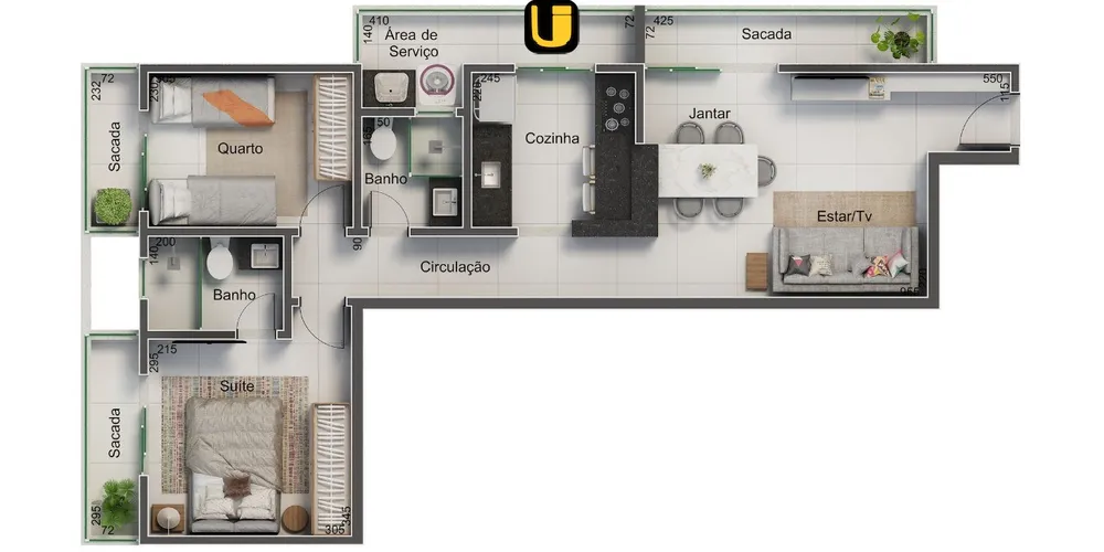 Apartamento, 2 quartos, 69 m² - Foto 11