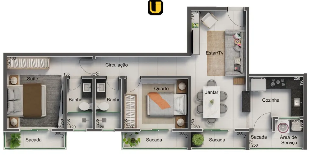 Apartamento, 2 quartos, 69 m² - Foto 10