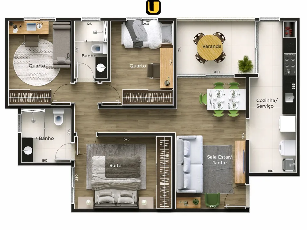 Apartamento, 3 quartos, 76 m² - Foto 8