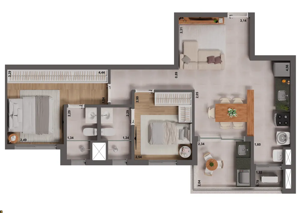 Apartamento, 1 quarto, 42 m² - Foto 18