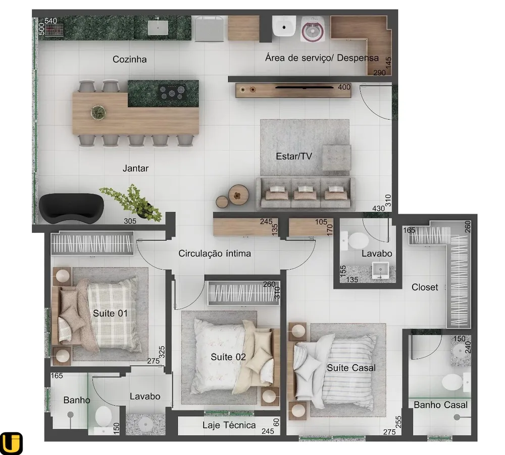 Apartamento, 3 quartos, 91 m² - Foto 10