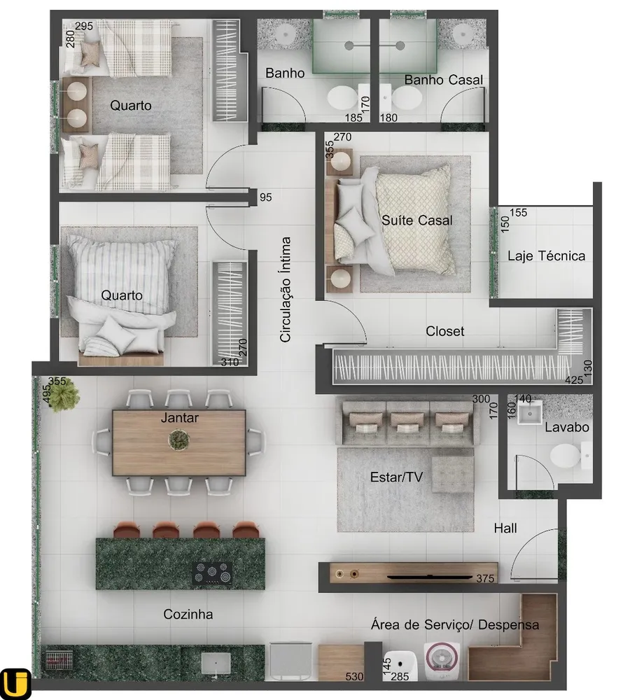 Apartamento, 3 quartos, 91 m² - Foto 11