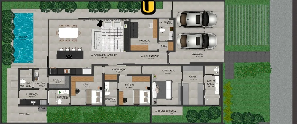 Casa, 4 quartos, 200 m² - Foto 12