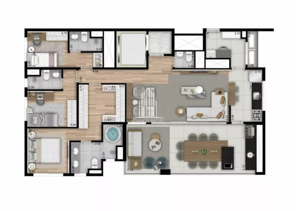 Apartamento à venda com 3 quartos, 112m² - Foto 9