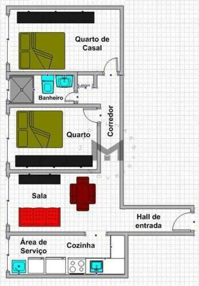 Apartamento, 2 quartos, 56 m² - Foto 14