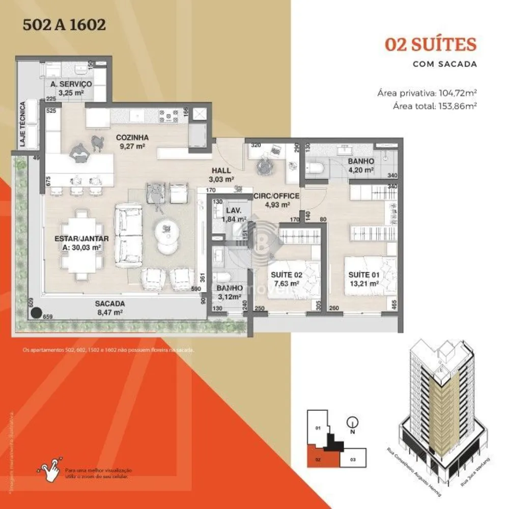 Apartamento, 2 quartos, 104 m² - Foto 1