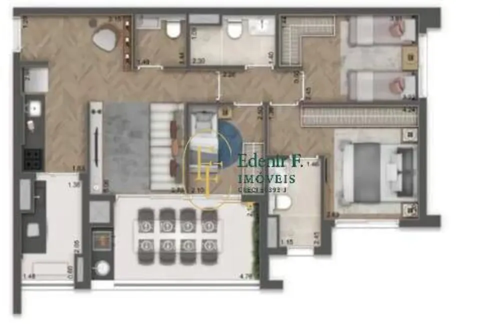 Apartamento, 3 quartos, 84 m² - Foto 8