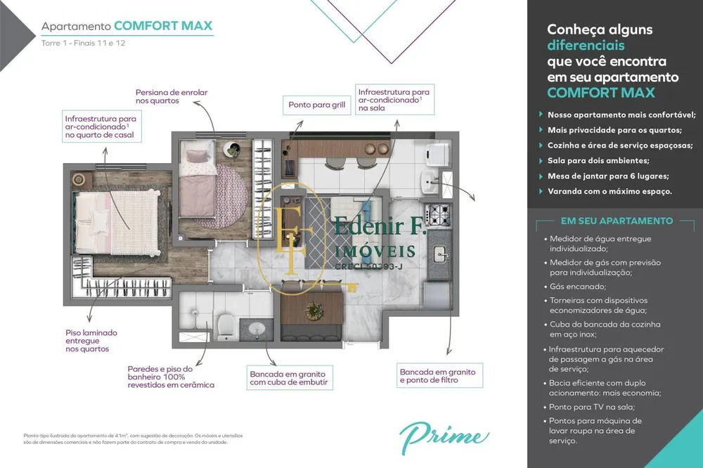 Apartamento, 2 quartos, 41 m² - Foto 1