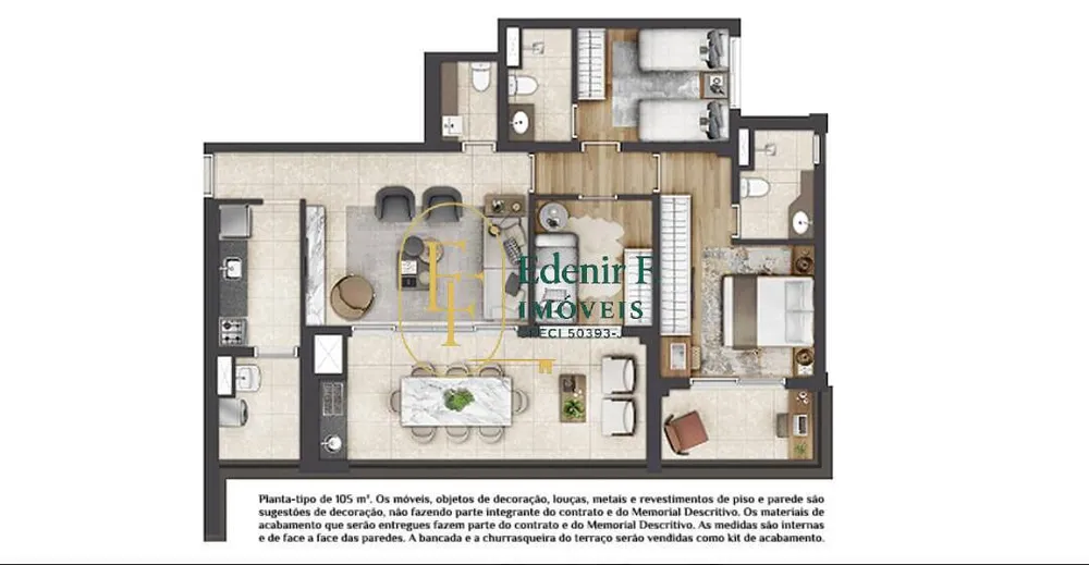 Apartamento, 3 quartos, 105 m² - Foto 10