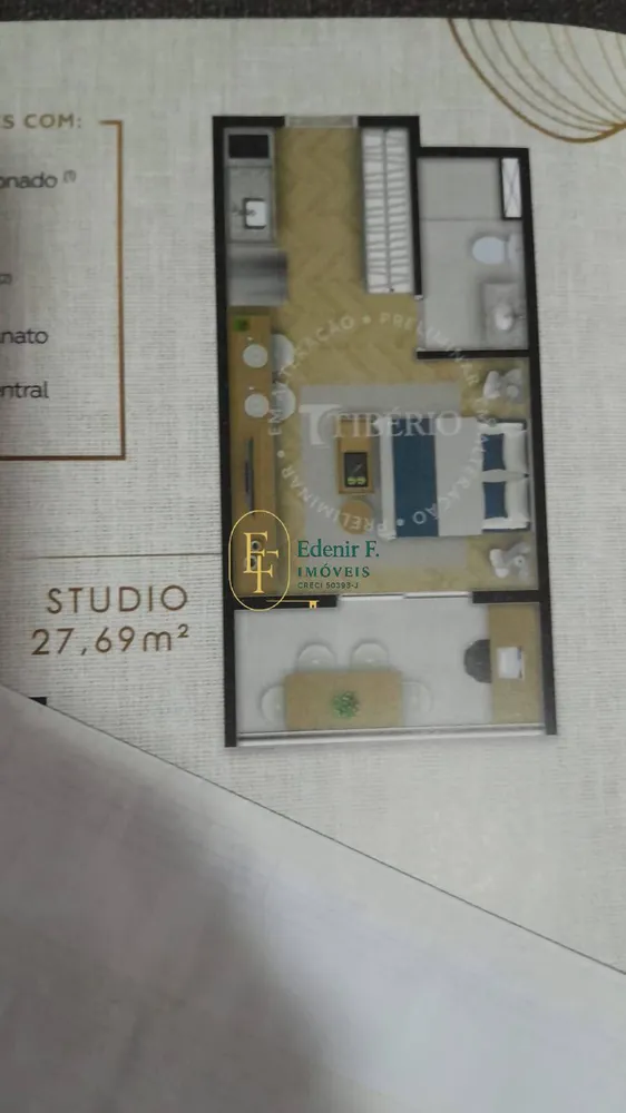 Apartamento, 1 quarto, 27 m² - Foto 1
