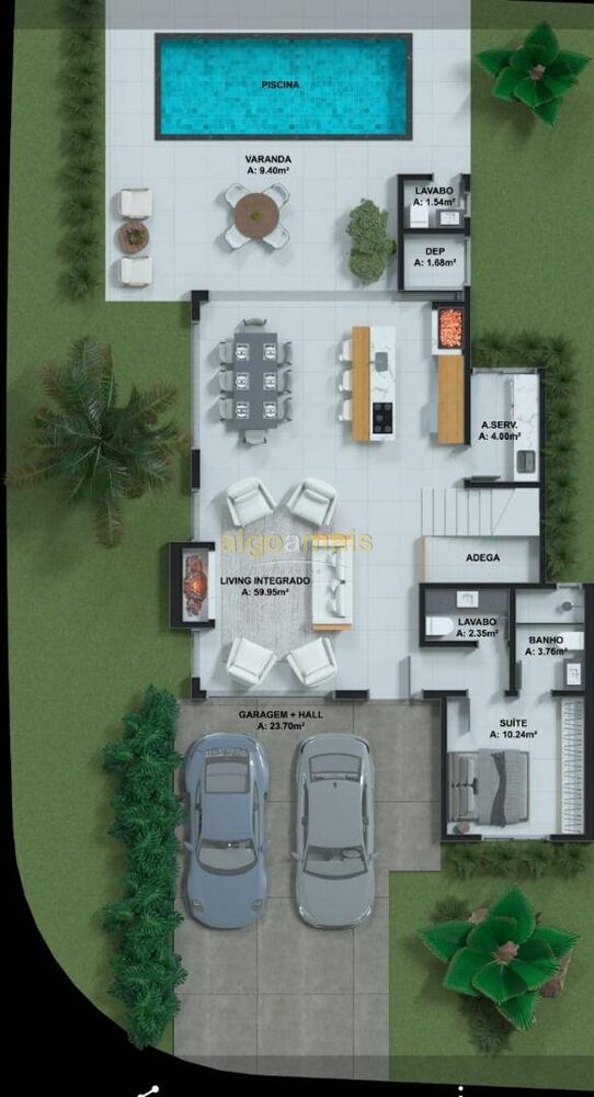 Casa de Condomínio, 4 quartos - Foto 2