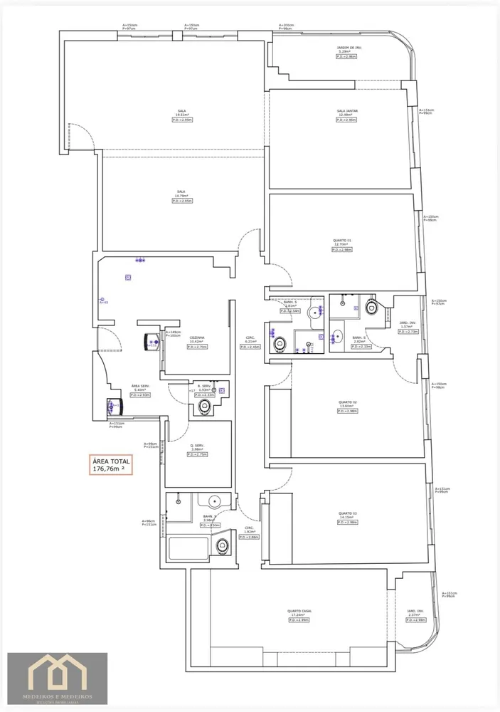 Apartamento, 4 quartos, 176 m² - Foto 36