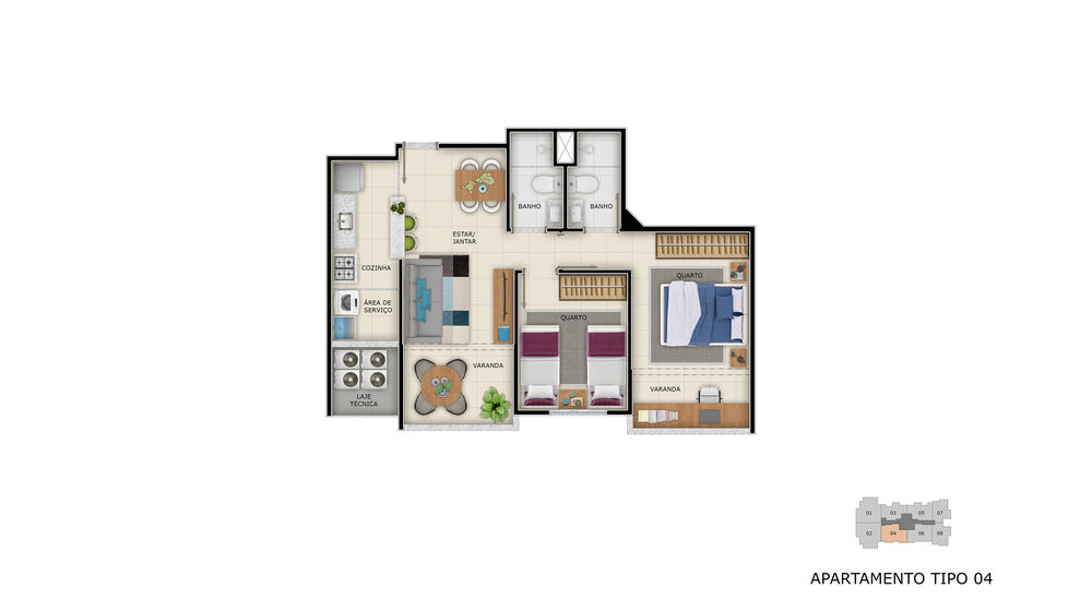 Apartamento, 2 quartos, 77 m² - Foto 6