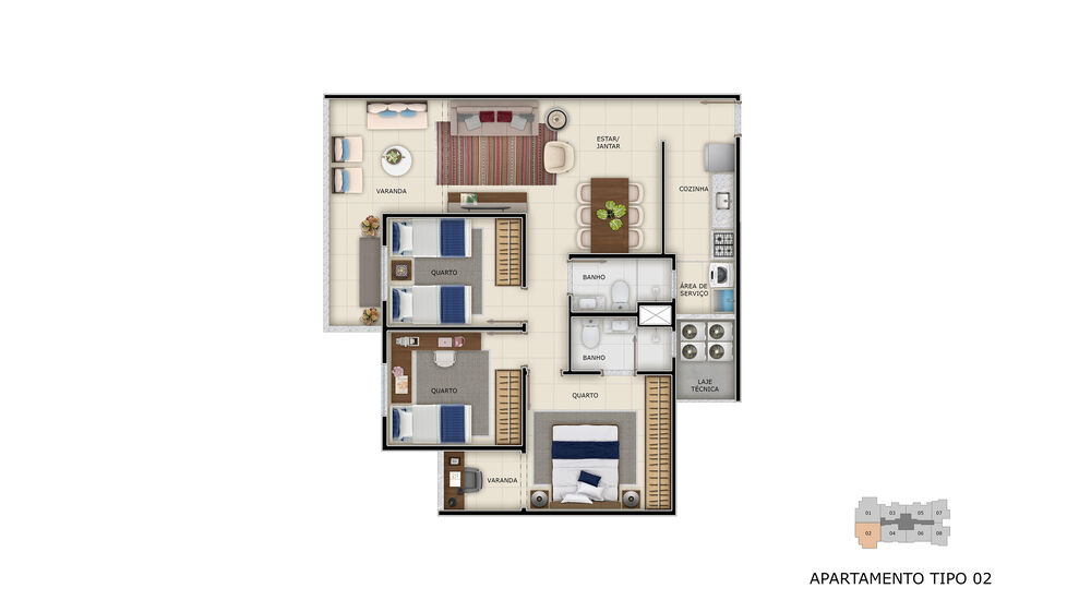 Apartamento à venda com 3 quartos, 80m² - Foto 19